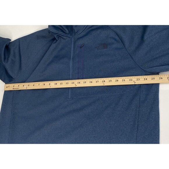 The North Face Men’s 2XL Canyonlands ½ Zip Fleece Lined Blue Heather Outdoor LS - Picture 14 of 16